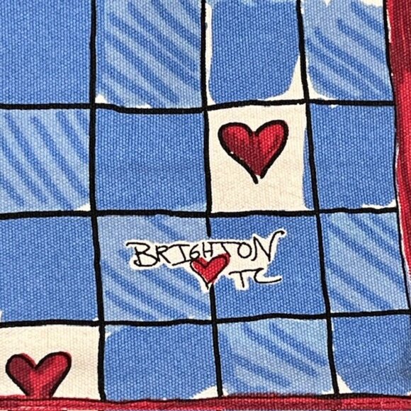 Brighton Love Sparkle Large Canvas Tote Dog Cat Hearts 14.5" h x 15" w x… - Picture 9 of 10